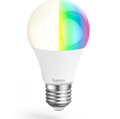 Bec LED Hama 176597, WLAN, E27, RGBW, 10W, reglabil, control vocal / aplicatie 1 Bec LED Hama 176597, WLAN, E27, RGBW, 10W, reglabil, control vocal / aplicatie