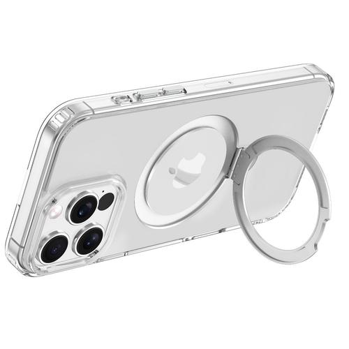 Husa Devia Clean Series Magnetic Shockproof iPhone 16 Pro Max cu suport, Transparent 1 Husa Devia Clean Series Magnetic Shockproof iPhone 16 Pro Max cu suport, Transparent