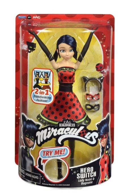 Papusa Miraculous Hero Switch Buburuza 1 Papusa Miraculous Hero Switch Buburuza