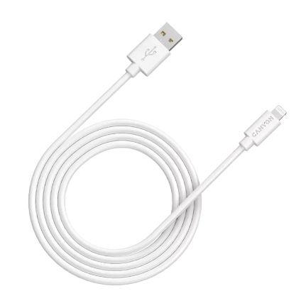 Cablu de date Canyon MFI-12, USB - Lightning, 2m (Alb) 1 Cablu de date Canyon MFI-12, USB - Lightning, 2m (Alb)