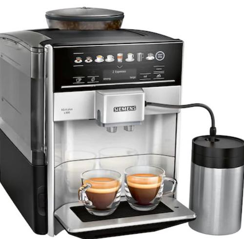 Espressor automat Siemens TE653M11RW, 1500 W, 1.7 L, 15 bari (Negru/Argintiu)