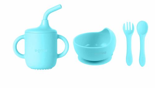 Set 4 piese din silicon U-grow UG-422BL, Albastru 1 Set 4 piese din silicon U-grow UG-422BL, Albastru