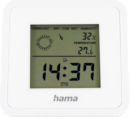 Termometru/Higrometru digital Hama Borneo, pentru interior (Alb) 1 Termometru/Higrometru digital Hama Borneo, pentru interior (Alb)
