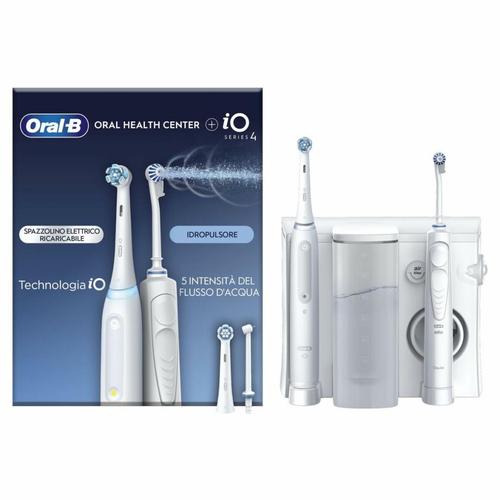 Set periuta + Irigator Oral-B Health Center+ IO Series 4, 5 intensitati (Alb) 1 Set periuta + Irigator Oral-B Health Center+ IO Series 4, 5 intensitati (Alb)