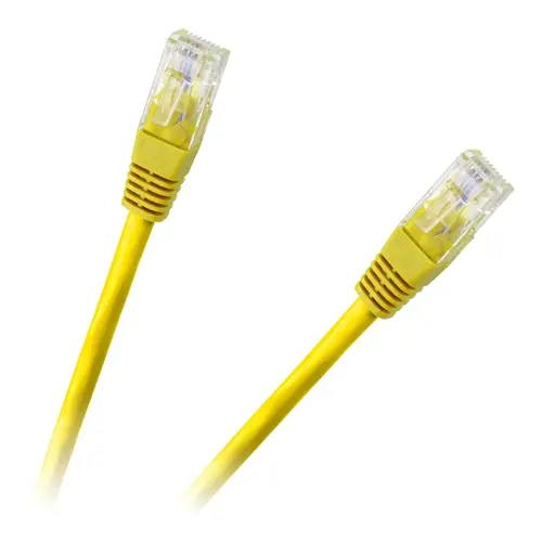 Cablu UTP CAT 6E CCA galben 1.5 m