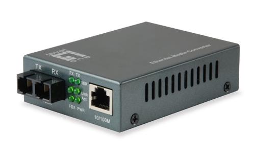 Convertor media, LevelOne, Plastic, 100Mbit/s, FVT-1101, Gri 1 Convertor media, LevelOne, Plastic, 100Mbit/s, FVT-1101, Gri