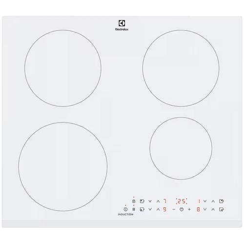 Plita incorporabila Electrolux LIR60430BW, Inductie, 4 zone de gatit, Booster, Timer electronic, Indicator caldura reziduala, 60 cm (Alb)