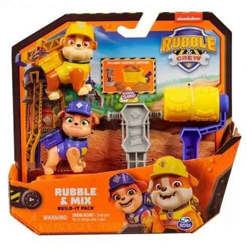Set de joaca Paw Patrol Rubble Crew, Rubble si Mix 1 Set de joaca Paw Patrol Rubble Crew, Rubble si Mix