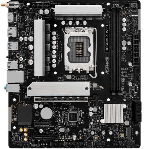 Placa de baza ASRock B860M-X WiFi, Intel B860, Socket 1851, mATX