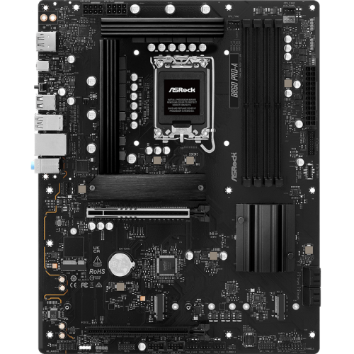Placa de baza ASRock B860 PRO-A, Intel B860, LGA 1851, DDR5, ATX