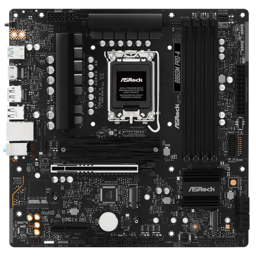 Placa de baza ASRock B860M PRO-A, Intel B860, LGA 1851, DDR5, mATX