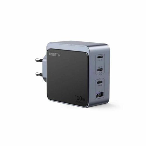 Incarcator retea Ugreen Nexode Air 100W, GaN Fast Charging, 3x USB-C, 1x USB-A, Negru/Gri 1 Incarcator retea Ugreen Nexode Air 100W, GaN Fast Charging, 3x USB-C, 1x USB-A, Negru/Gri