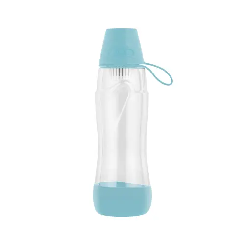 Sticla cu filtru de carbon activ Teesa PURE WATER 550 ml, albastru