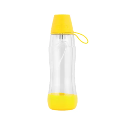 Sticla cu filtru de carbon activ Teesa PURE WATER 550 ml, galben