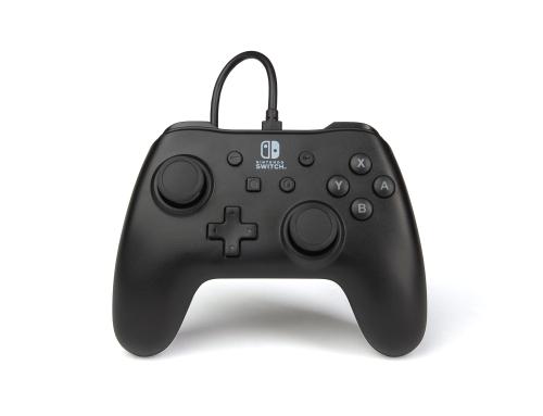 Controller PowerA 1511370-02, cu fir, pentru Nintendo Switch (Negru)