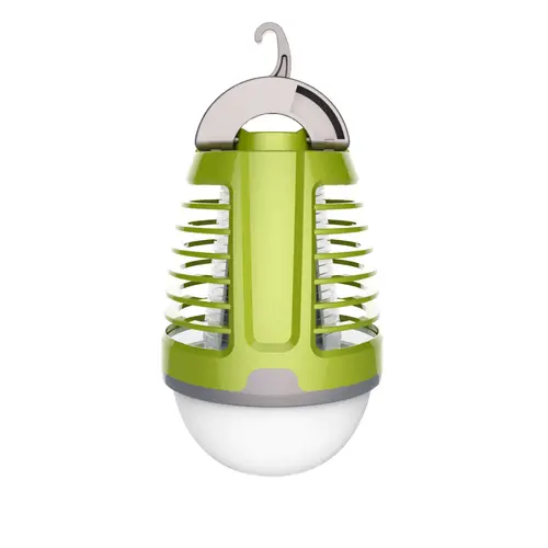 Felinar Led 2in1, Platinet 44890, cu UV anti-insecte, 2000mAh litiu, 70 lm, IP44, verde