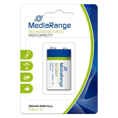 Baterie reincarcabila MediaRange, 9 V, 300 mAh 1 Baterie reincarcabila MediaRange, 9 V, 300 mAh