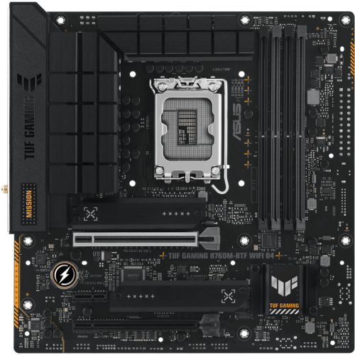 Placa de baza ASUS TUF GAMING B760M-BTF WIFI D4, mATX, LGA 1700, Intel B760