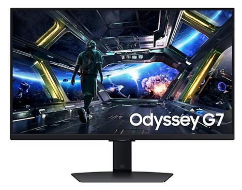 Monitor Gaming IPS LED Samsung 27inch LS27DG702EUXEN, UHD (3840 x 2160), HDMI, DisplayPort, Boxe, Pivot, 144 Hz, 1 ms (Negru)