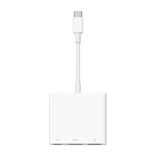 Adaptor digital AV multiport Apple MW5M3ZM/A, USB-C, HDMI, USB-A (Alb) 1 Adaptor digital AV multiport Apple MW5M3ZM/A, USB-C, HDMI, USB-A (Alb)