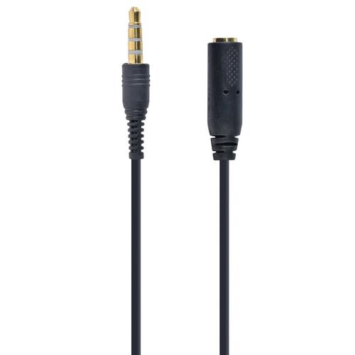 Cablu adaptor audio cross-over Gembird, conector jack 3.5 mm L-R-MIC-GND mama la jack stereo 3.5 mm L-R-GND-MIC tata 4 pini, lungime 18 cm, negru 1 Cablu adaptor audio cross-over Gembird, conector jack 3.5 mm L-R-MIC-GND mama la jack stereo 3.5 mm L-R-GND-MIC tata 4 pini, lungime 18 cm, negru