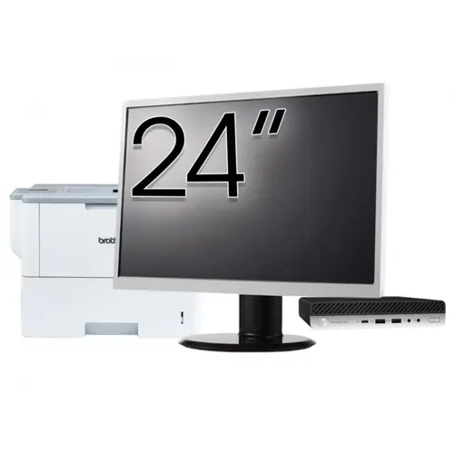 Pachet Calculator refurbished HP ProDesk 400 G4 Mini PC, Intel Core i5-8500T 2.10 - 3.50GHz, 8GB DDR4, 256GB SSD + Monitor 24" & Imprimanta Brother HL-L6300DW 1 Pachet Calculator refurbished HP ProDesk 400 G4 Mini PC, Intel Core i5-8500T 2.10 - 3.50GHz, 8GB DDR4, 256GB SSD + Monitor 24" & Imprimanta Brother HL-L6300DW