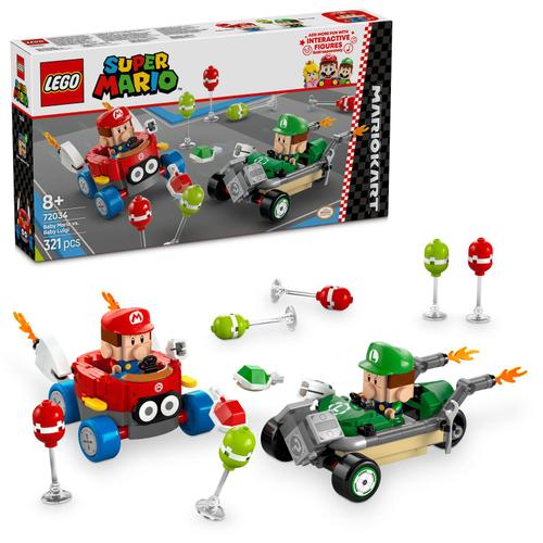 LEGO® Super Mario - Mario Kart™ – Baby Mario si Baby Luigi 72034, 321 piese 1 LEGO® Super Mario - Mario Kart™ – Baby Mario si Baby Luigi 72034, 321 piese