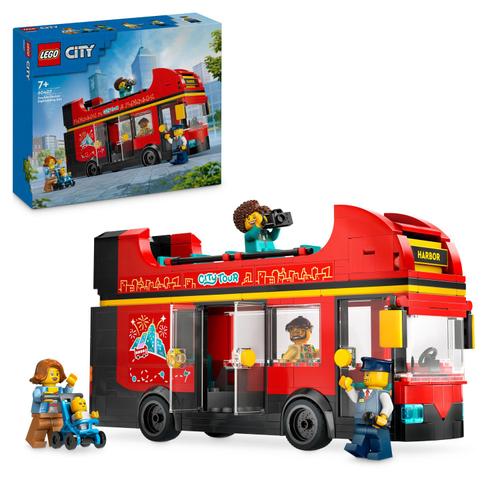 LEGO® City - Autobuz turistic rosu cu etaj 60407, 384 piese 1 LEGO® City - Autobuz turistic rosu cu etaj 60407, 384 piese