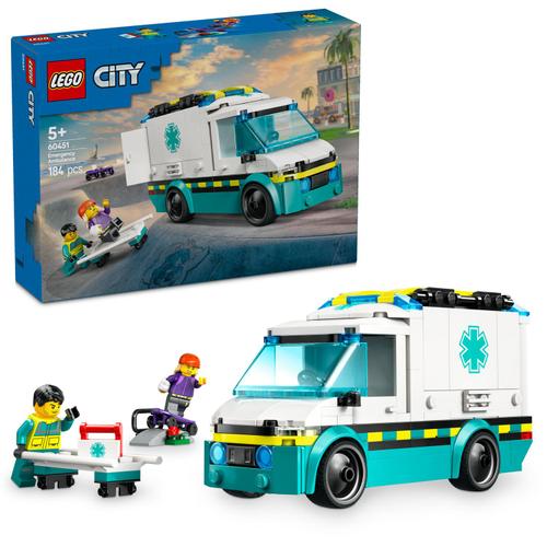LEGO® City - Ambulanta de urgente 60451, 184 piese 1 LEGO® City - Ambulanta de urgente 60451, 184 piese