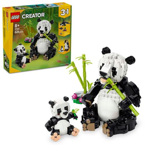 LEGO® Creator 3 in 1 - Animale salbatice: Familia de ursi panda 31165, 626 piese 1 LEGO® Creator 3 in 1 - Animale salbatice: Familia de ursi panda 31165, 626 piese