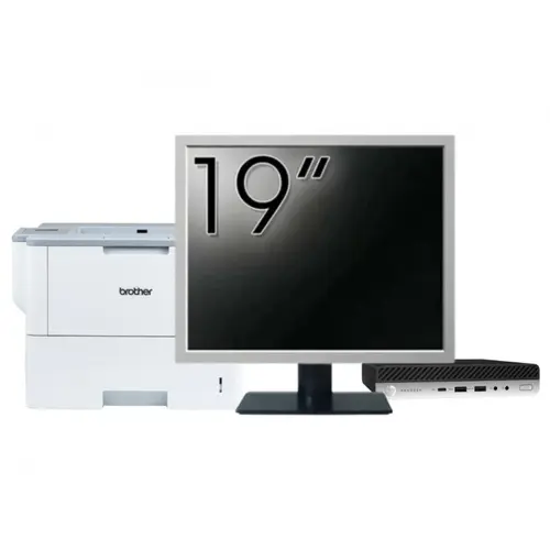 Pachet Calculator refurbished HP ProDesk 400 G4 Mini PC, Intel Core i5-8500T 2.10 - 3.50GHz, 8GB DDR4, 256GB SSD + Monitor 19" & Imprimanta Brother HL-L6300DW 1 Pachet Calculator refurbished HP ProDesk 400 G4 Mini PC, Intel Core i5-8500T 2.10 - 3.50GHz, 8GB DDR4, 256GB SSD + Monitor 19" & Imprimanta Brother HL-L6300DW