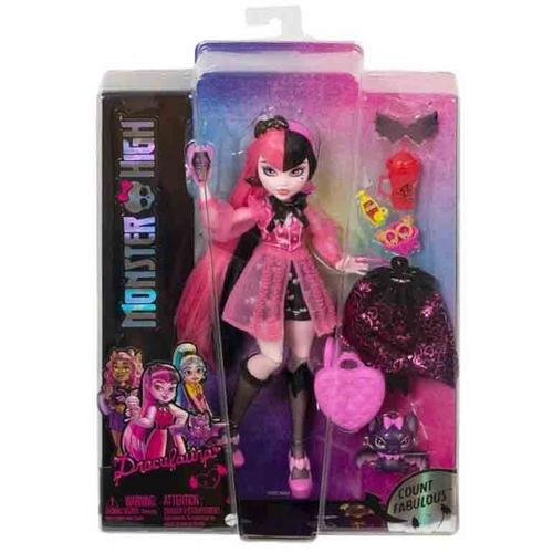 Papusa Monster High, Draculaura, cu animalut si accesorii 1 Papusa Monster High, Draculaura, cu animalut si accesorii