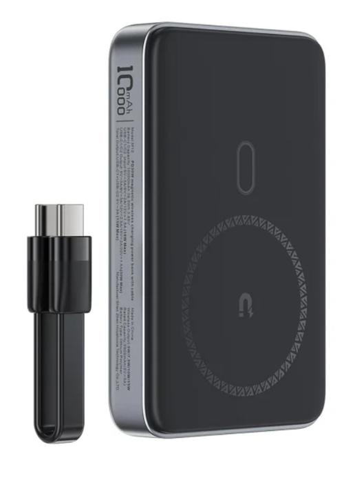 Baterie Externa Wireless Acefast M10, 10000mAh, 30W, PD + FQI, 1 x QI - 2 x USB-C, Neagra 1 Baterie Externa Wireless Acefast M10, 10000mAh, 30W, PD + FQI, 1 x QI - 2 x USB-C, Neagra