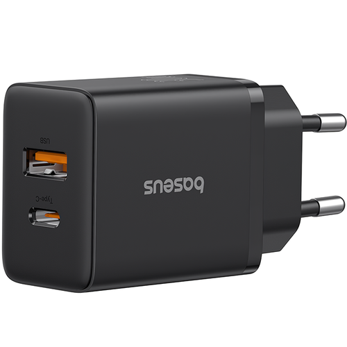 Incarcator Retea Baseus Cube P10111403113-00, 20W, 3A, 1 x USB-A, 1 x USB-C, Negru 1 Incarcator Retea Baseus Cube P10111403113-00, 20W, 3A, 1 x USB-A, 1 x USB-C, Negru