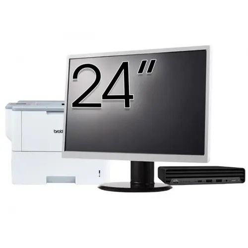Pachet Calculator refurbished HP ProDesk 400 G6 Mini, Intel Core i5-10500T 2.30 - 3.80GHz, 8GB DDR4, 256GB SSD + Monitor 24" & Imprimanta Brother HL-L6300DW 1 Pachet Calculator refurbished HP ProDesk 400 G6 Mini, Intel Core i5-10500T 2.30 - 3.80GHz, 8GB DDR4, 256GB SSD + Monitor 24" & Imprimanta Brother HL-L6300DW