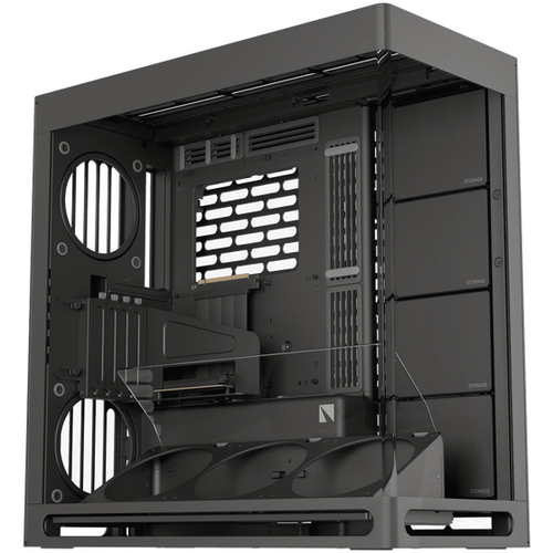 Carcasa HAVN HS 420 VGPU PGW-CH-HVN-008, MiddleTower, E-ATX, Negru