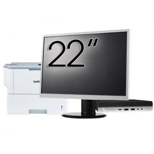 Pachet Calculator refurbished HP EliteDesk 800 G3 Mini PC, Intel Core i5-6500T 2.50GHz, 16GB DDR4, 256GB SSD + Monitor 22" & Imprimanta Brother HL-L6300DW 1 Pachet Calculator refurbished HP EliteDesk 800 G3 Mini PC, Intel Core i5-6500T 2.50GHz, 16GB DDR4, 256GB SSD + Monitor 22" & Imprimanta Brother HL-L6300DW