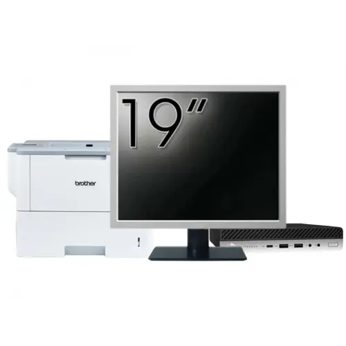 Pachet Calculator refurbished HP EliteDesk 800 G3 Mini PC, Intel Core i5-6500T 2.50GHz, 16GB DDR4, 256GB SSD + Monitor 19" & Imprimanta Brother HL-L6300DW 1 Pachet Calculator refurbished HP EliteDesk 800 G3 Mini PC, Intel Core i5-6500T 2.50GHz, 16GB DDR4, 256GB SSD + Monitor 19" & Imprimanta Brother HL-L6300DW