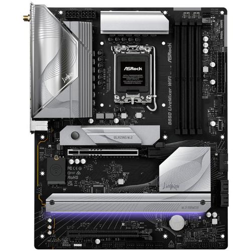 Placa de baza ASRock B860 LIVEMIXER WIFI, Intel B860, LGA 1851, DDR5, ATX
