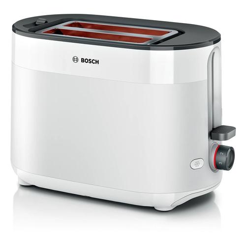 Prajitor de paine BOSCH MyMoment TAT2M121, 2 felii, 950 W (Alb/Negru)