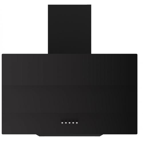 Hota decorativa LDK HD-4CGBK, Putere de absortie 450 m3/h, 3 trepte de putere, 1 motor, Iluminare LED, Sticla securizata, Filtru aluminiu, 60 cm (Negru)