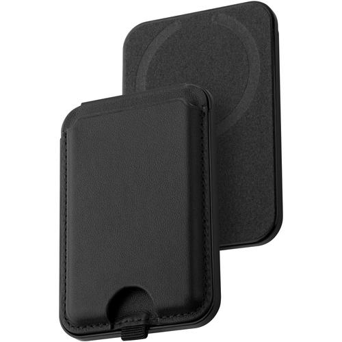 Husa de protectie Dviced Leather magsafe foldable cardholder and stand, Negru 1 Husa de protectie Dviced Leather magsafe foldable cardholder and stand, Negru