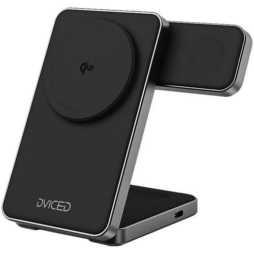Incarcator wireless Dviced 3-in-1 foldable magnetic, Negru 1 Incarcator wireless Dviced 3-in-1 foldable magnetic, Negru