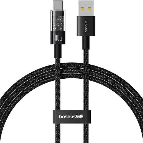 Cablu alimentare si date Baseus Gem, Fast Charging Data Cable pentru smartphone, USB la USB Type-C, 100 W, 2m (Negru) 1 Cablu alimentare si date Baseus Gem, Fast Charging Data Cable pentru smartphone, USB la USB Type-C, 100 W, 2m (Negru)