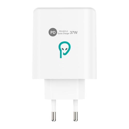 Alimentator retea SPACER Quick Charge 37W, 1 x USB Type-C 20W + 1 x USB QC 3.0 18W, 2 x USB 2.4A + 1 x USB Type-C 2.4A (Alb) 1 Alimentator retea SPACER Quick Charge 37W, 1 x USB Type-C 20W + 1 x USB QC 3.0 18W, 2 x USB 2.4A + 1 x USB Type-C 2.4A (Alb)