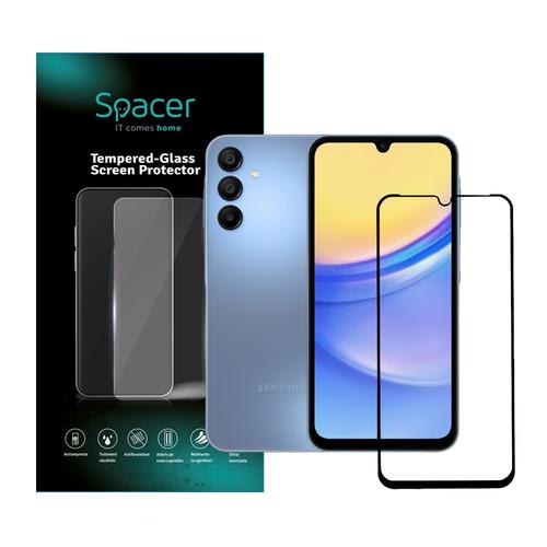 Folie de protectie Spacer pentru Samsung Galaxy A15, grosime 0.3mm, Tempered Glass, sticla 9D, duritate 9H 1 Folie de protectie Spacer pentru Samsung Galaxy A15, grosime 0.3mm, Tempered Glass, sticla 9D, duritate 9H