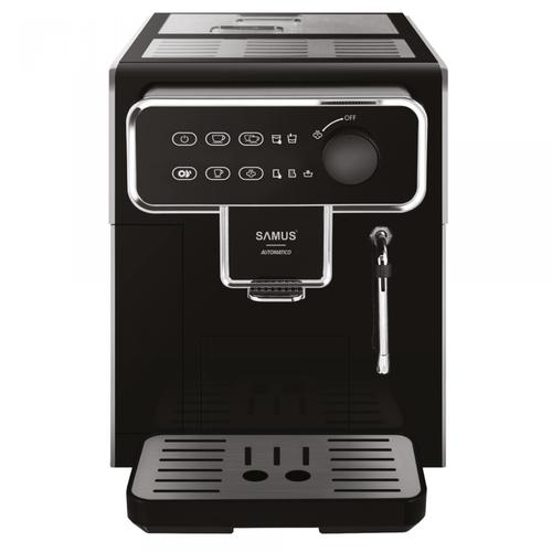 Espressor automat Samus Automatico, 1350W, 2.2L, 7 optiuni cafea, Preincalzire cesti, Rasnita 300g, 15 bari (Negru/Argintiu)