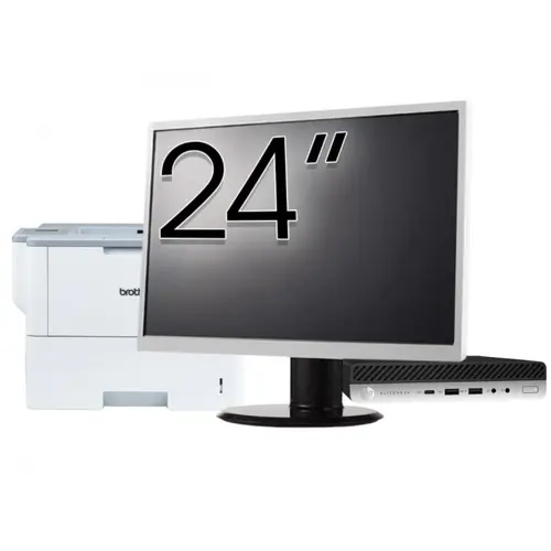 Pachet Calculator refurbished HP EliteDesk 800 G3 Mini PC, Intel Core i5-6500T 2.50GHz, 16GB DDR4, 512GB SSD + Monitor 24" & Imprimanta Brother HL-L6300DW 1 Pachet Calculator refurbished HP EliteDesk 800 G3 Mini PC, Intel Core i5-6500T 2.50GHz, 16GB DDR4, 512GB SSD + Monitor 24" & Imprimanta Brother HL-L6300DW