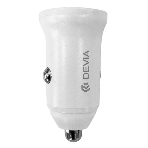 Incarcator Auto Devia Smart Series Mini PD 30W +QC 3.0 1 x USB-A + 1 x Type-C, Alb 1 Incarcator Auto Devia Smart Series Mini PD 30W +QC 3.0 1 x USB-A + 1 x Type-C, Alb