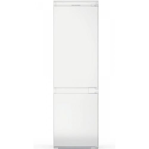 Combina frigorifica incorporabila Indesit INC18T111, Clasa F, Capacitate 250 l, No Frost, EasyTake, Multi-flow, Pure Wind, Iluminare LED, H 177 cm (Alb)